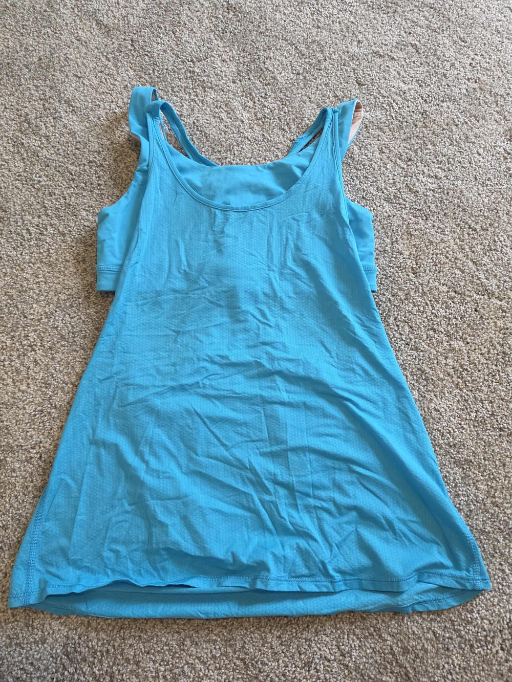 lululemon athletica Bright Turquoise Scoop Neck Tank
